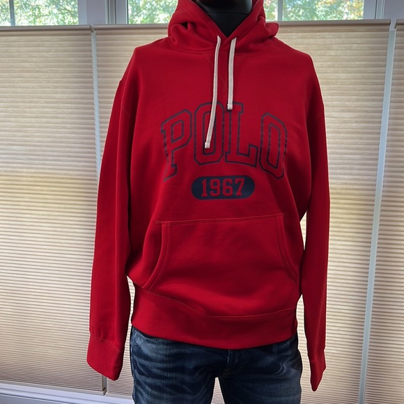 Vintage Polo Jeans 67 red hoodie